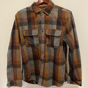 Jeremiah plaid flannel shirt mens size L